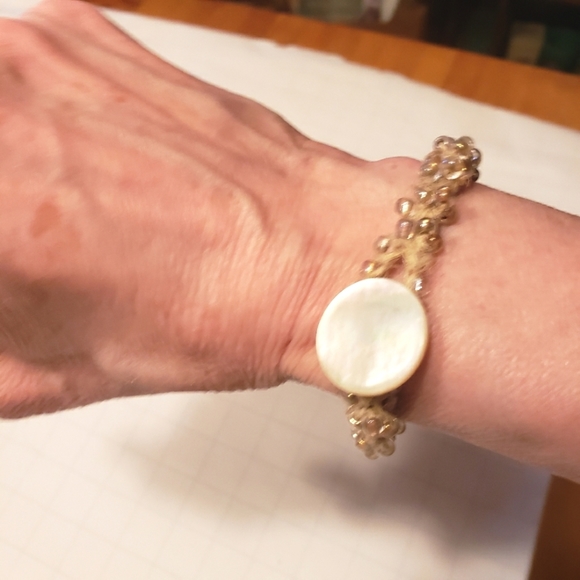 HandCrafted Bead Crochet Bracelet - Picture 1 of 4